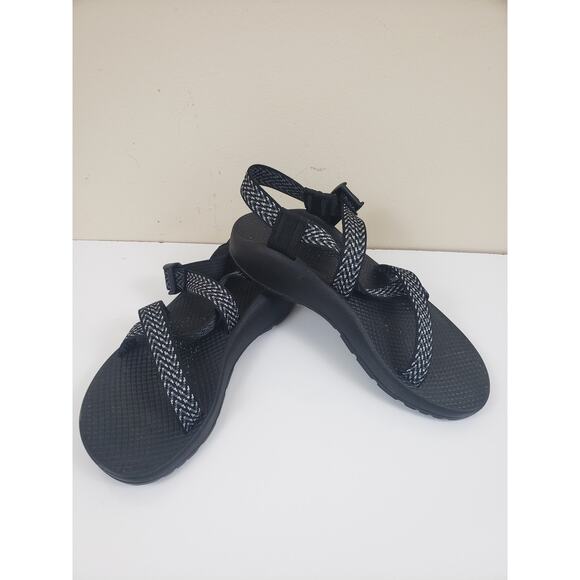 (S5) Chaco Z1 Z Cloud Classic Sandals Womens Size 8 Hiking Strappy Sport Black - Picture 1 of 6